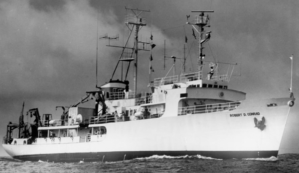 R/V Conrad, 1980. Credit: Henry Chezar