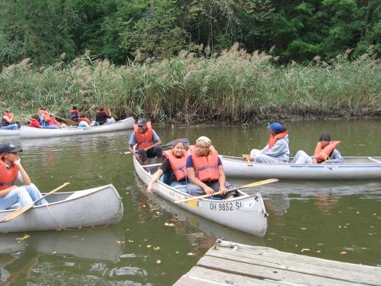 40 students in the marsh and no one capsized! 40 students in the marsh and no one capsized!