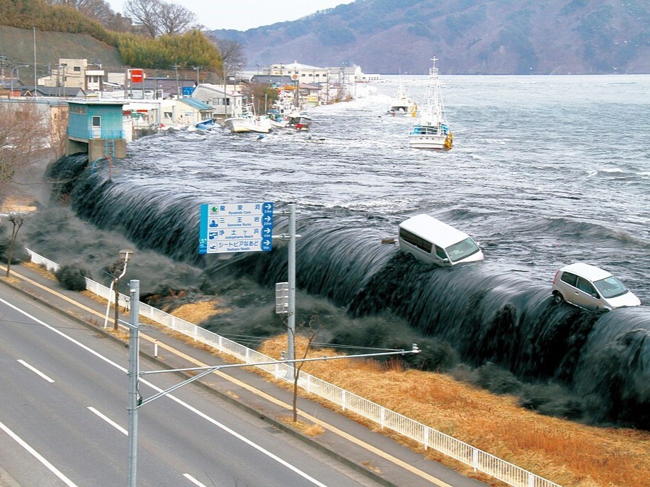 Miyako City, Iwate Prefecture, Japan, hit by a tsunami triggered by a MW 9.0 earthquake on March 11, 2011. Credit: Headquarters for Earthquake Research Promotion