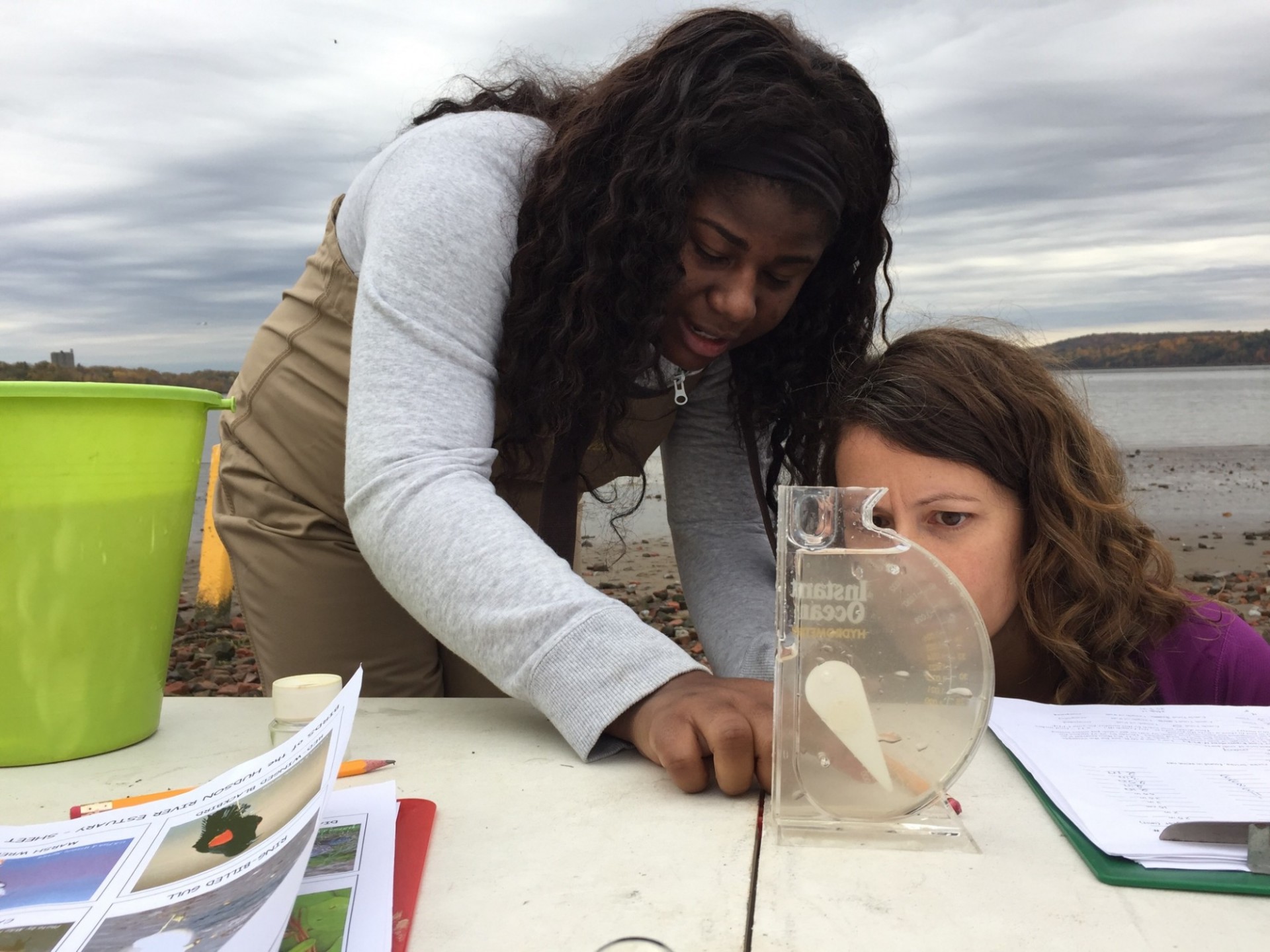 Checking Salinity of Hudson River Water Sample