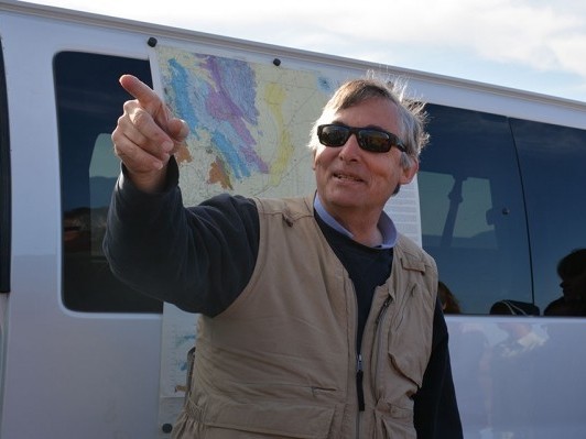 Geologist Nicholas Christie-Blick on a 2014 Death Valley trip. Credit: Kevin Krajick