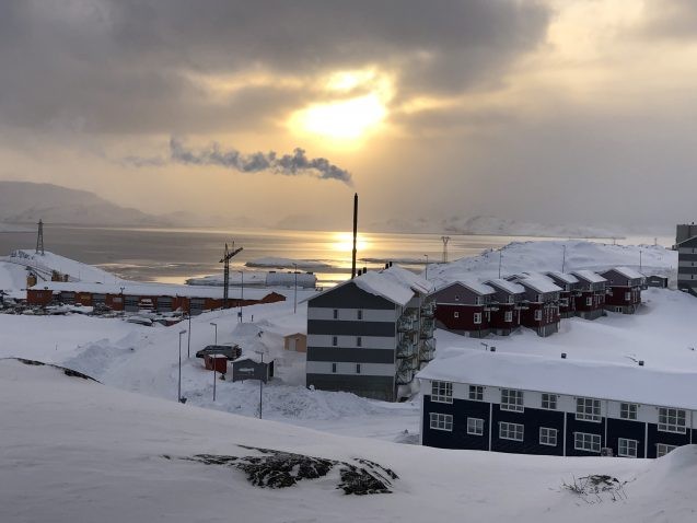 Nuuk, Greenland’s capital, is located on the southwest coast of Greenland, tucked inside a fjord at the mouth of the Nuup Kangerlua and the Labrador Sea. Credit: Margie Turrin