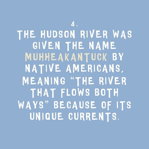 5 facts about the Hudson that you might not have known: Fact 4. Created by Kashi Nanavati, Jed Roth, and Jeanne Joof.