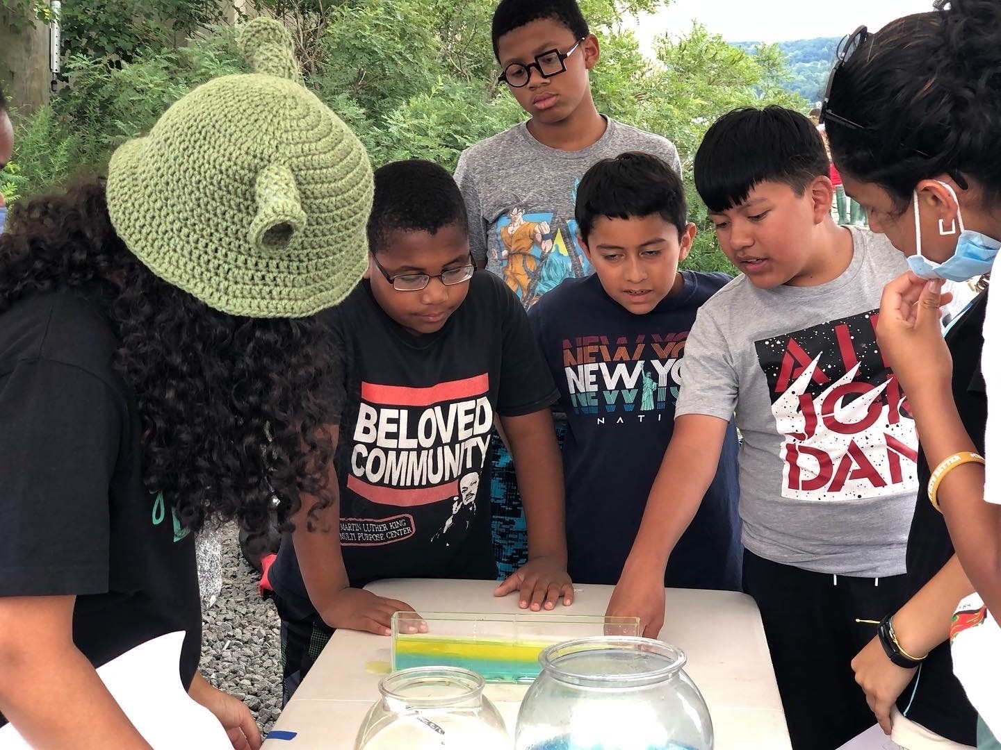 Youth from Spring Valley’s Martin Luther King Center joined us at the Field Station.