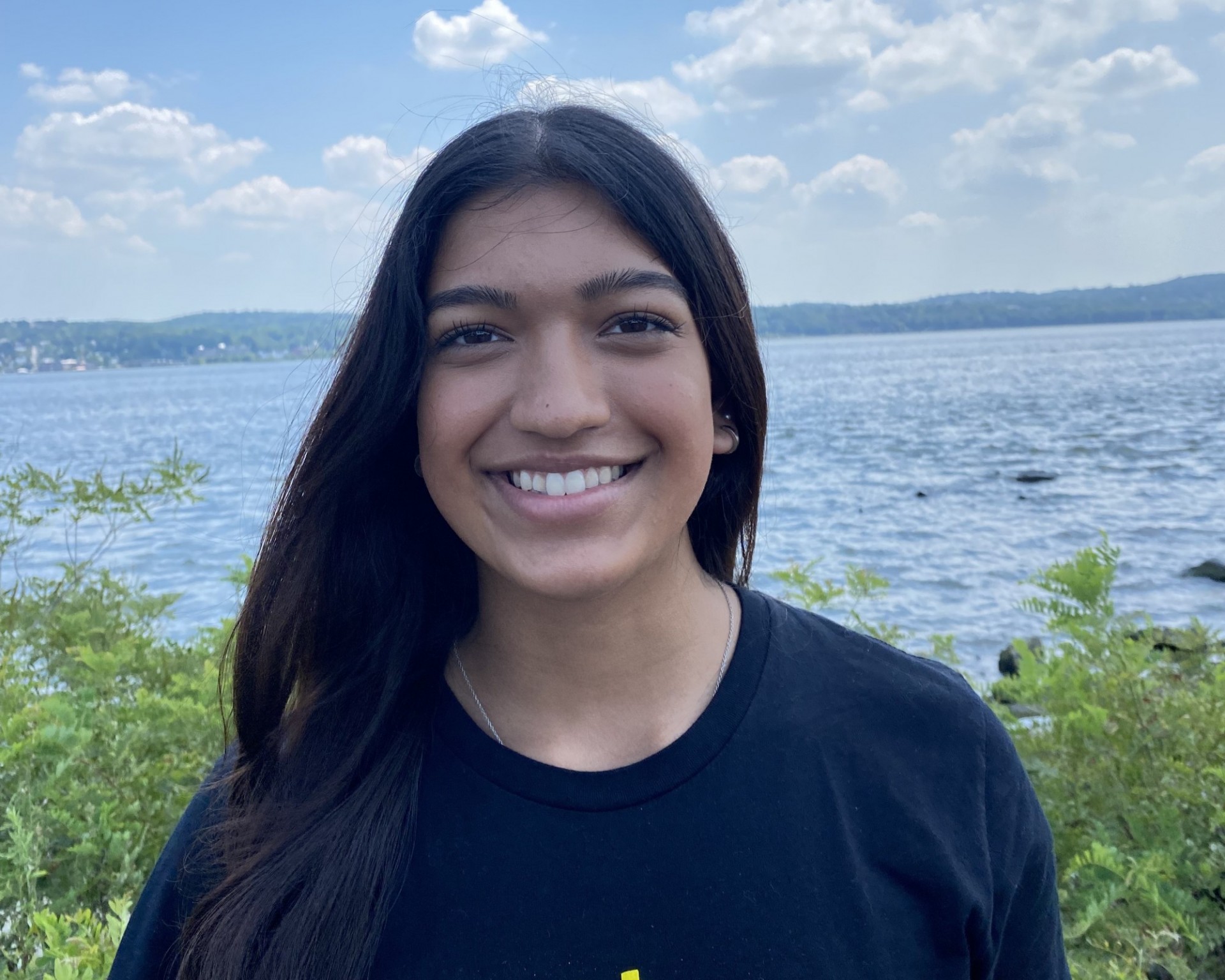 “Letting our family and friends know how simple it is to connect to the Hudson, whether it is by visiting Piermont Pier and Memorial Park in Nyack or participating in Science Saturday, will help them create strong and powerful connections with the Hudson.” —Nikita Chavan, 2022, Nanuet HS Nikita Chavan, 2022, Nanuet HS