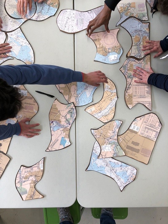 The Hudson River puzzle is an active and fun way to spatially learn about the entire reach of the Hudson River estuary.