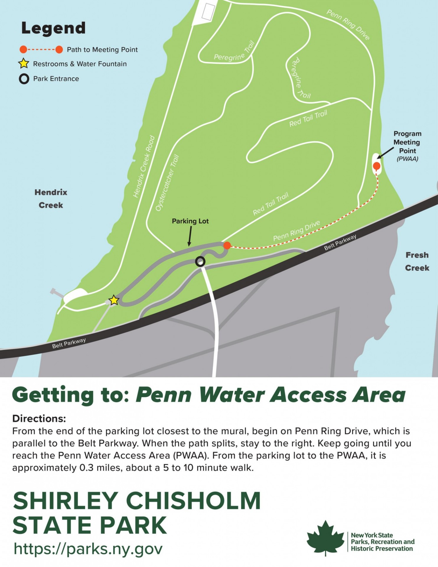 Directions to Shirley Chisholm Park 