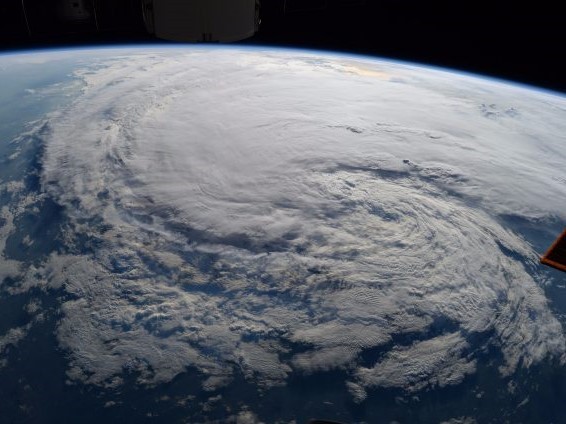 Hurricane Harvey as seen from the International Space Station on Aug 28, 2017. Credit: Randy Bresnik/NASA