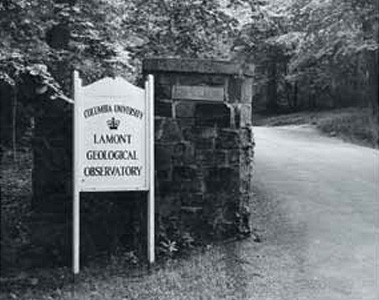 Lamont Geological Observatory Sign at Entrance to Torrey Cliff Estate