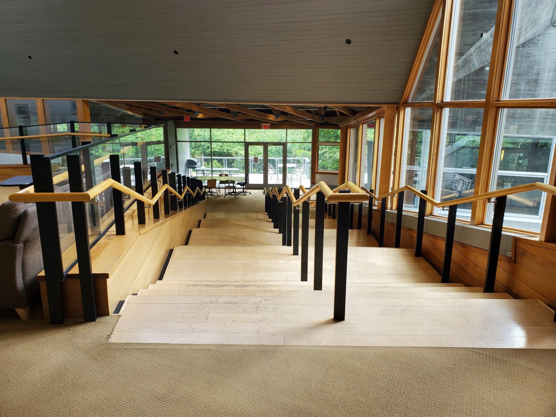 Monell Auditorium - Upper Lobby to Lower Lobby