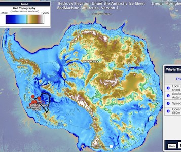 Map from Thwaites Explorer