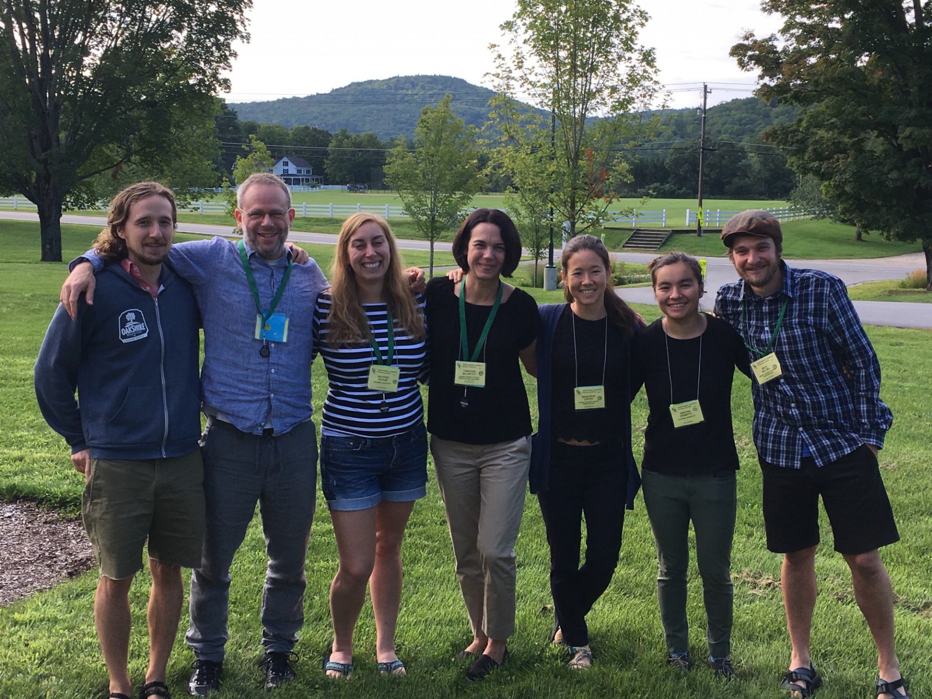 That time the entire lab (Rob Skarbek, Ben Holtzman, Heather Savage, Christine McCarthy, Genevieve Coffey, Kristina Okamoto, and Seth Saltiel) attended the Gordon Research Conference on Rock Deformation (2018).