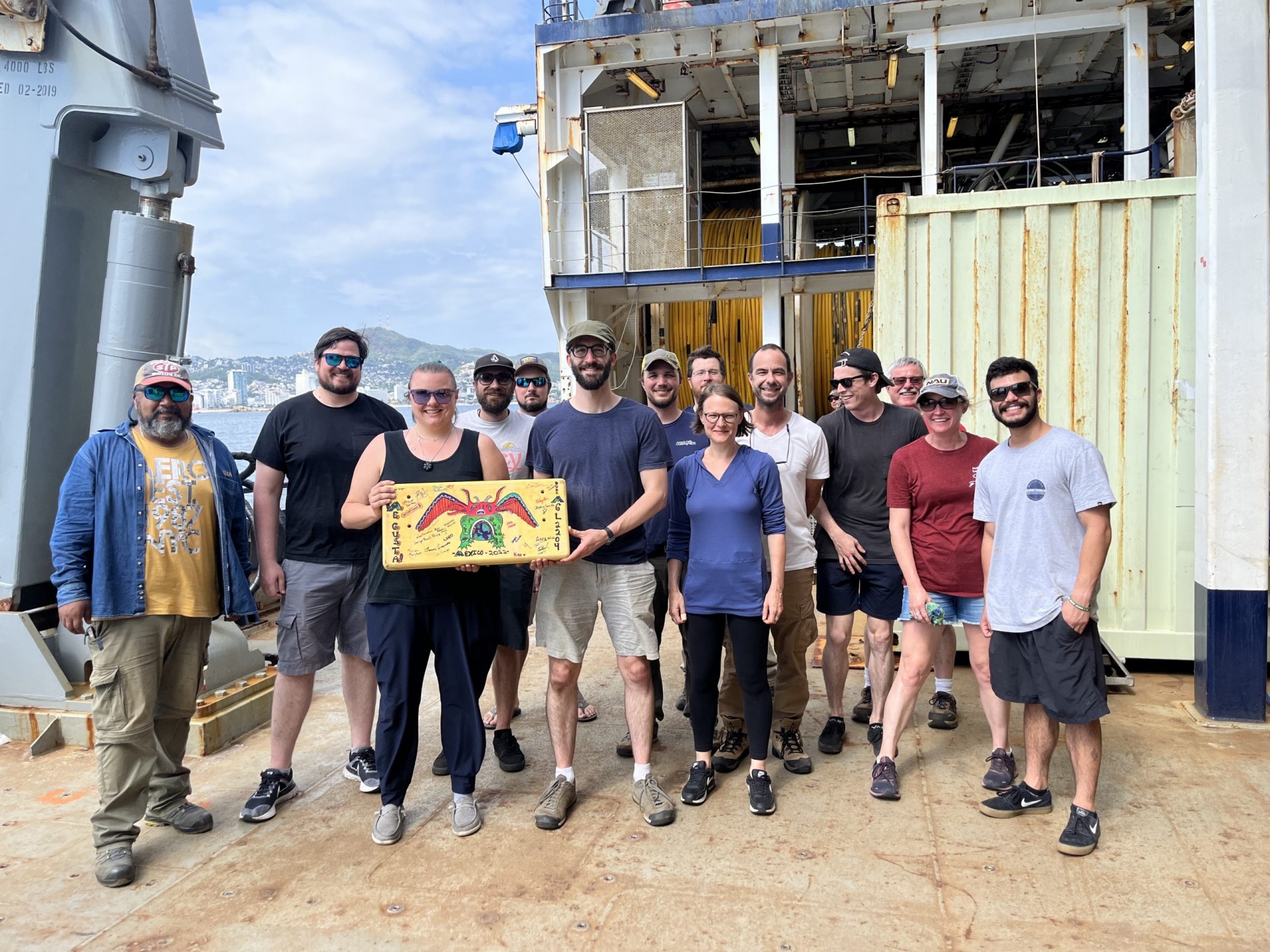 group photo with OBS float