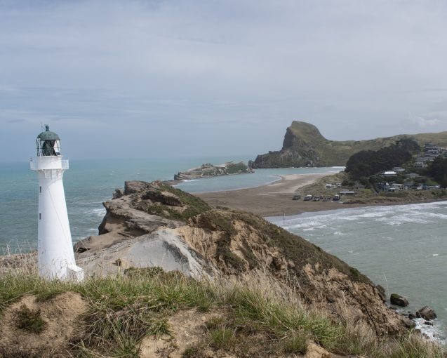 lighthouse along a coastline