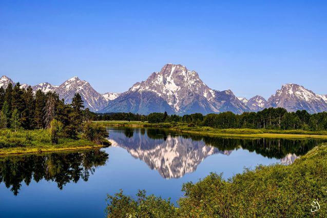 mountains and lake