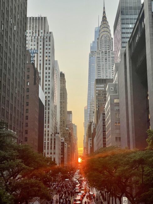 Chrysler Building as seen from 42nd Street, NYC (Andrew Fagerheim, Columbia Engineering)