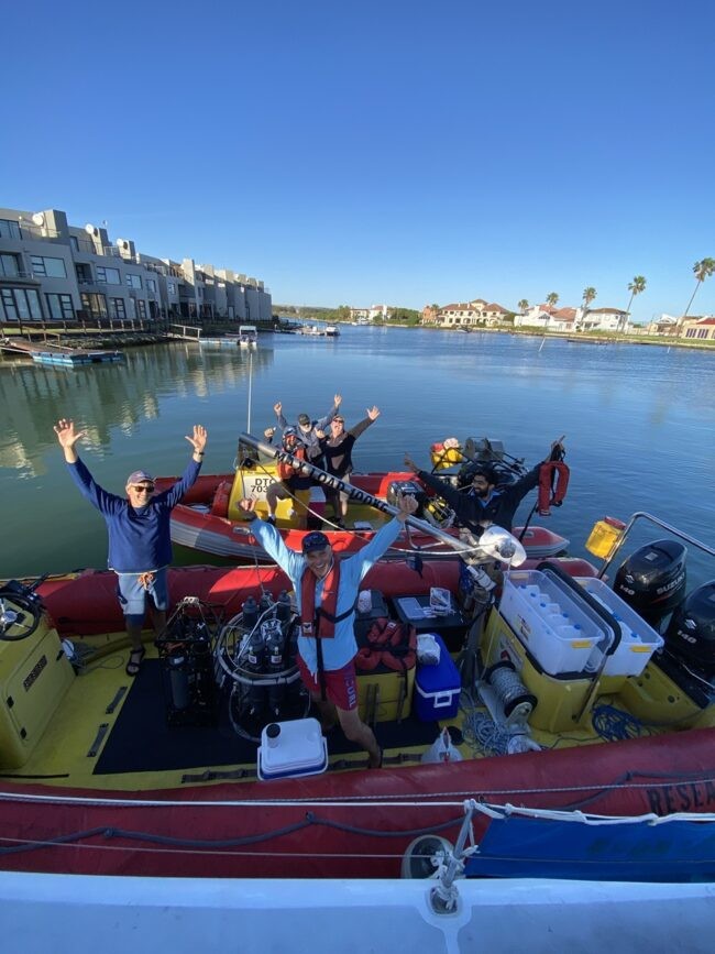 Joint USA-South Africa teams all set to head out to sample on Walker Bay during NASA BioSCape field campaign. Credit: Joaquim Goes, Lamont-Doherty Earth Observatory