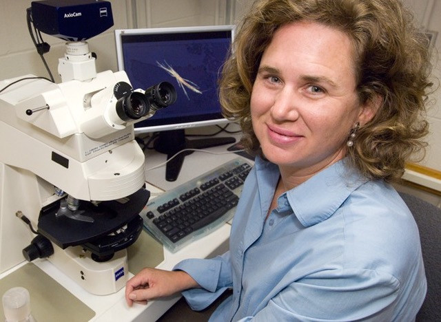 An image of Sonya Dyhrman in the lab