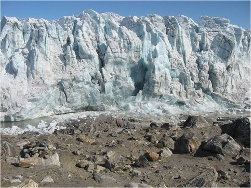 Russell Glacial Front starting to collapse (Image credit Indrani Das)