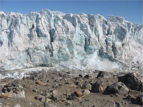 Russell Glacier continues to collapse (Image credit Indrani Das)