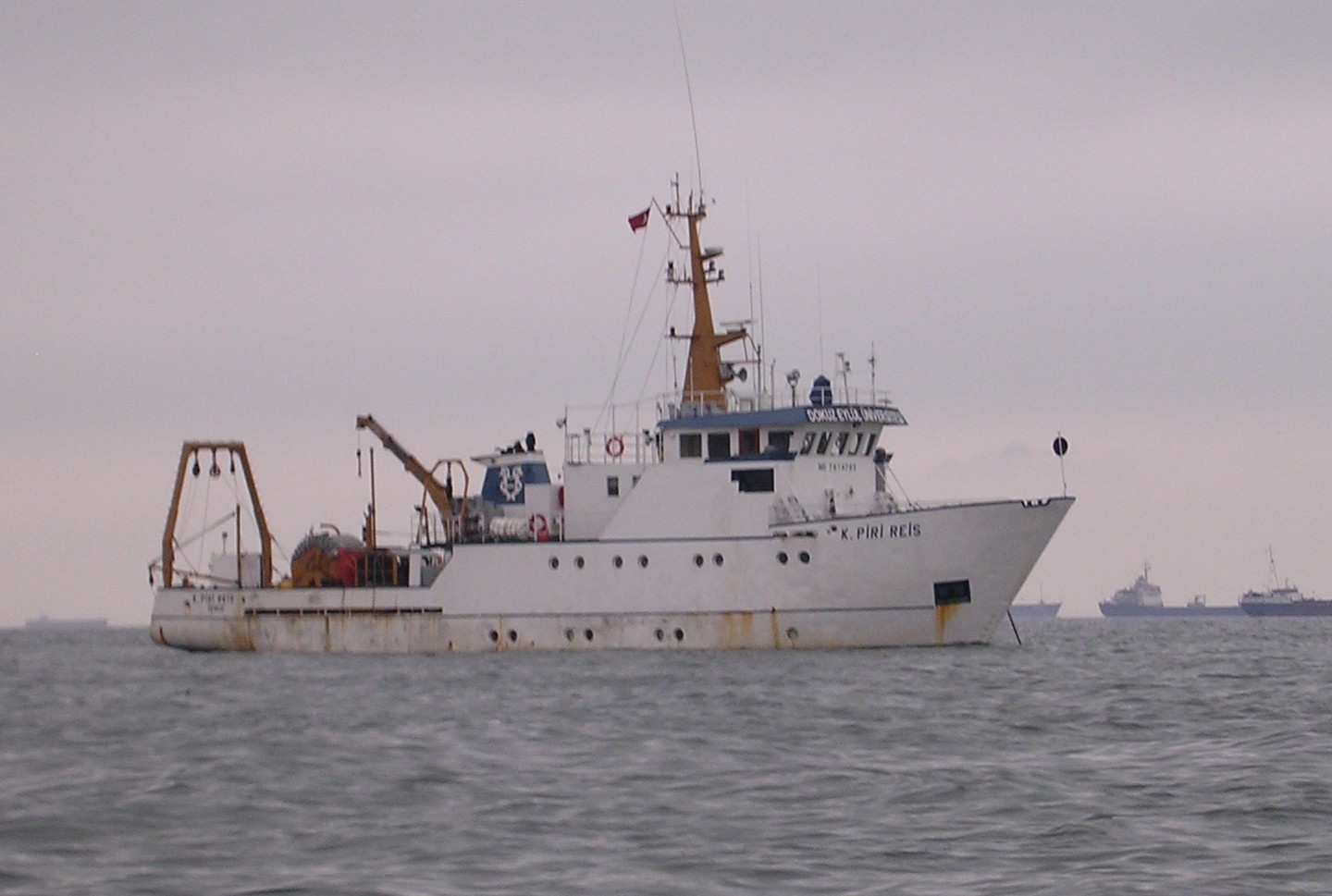 R/V K Piri Reis anchored in Akakoy Marine, Istanbul.