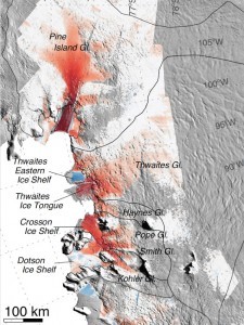 glaciers studied by Rignot's research team. Image credit: Eric Rignot