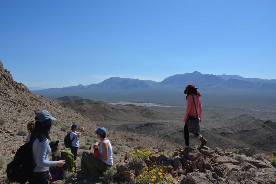 The last day of the trip builds to a great reveal on this summit, near War Eagle Mine. Here, the students figure out the significance of the tube and dome-shaped structures in the rocks they noticed on the hike up. In that moment of surprise, the pow 22 War Eagle Mine reveal