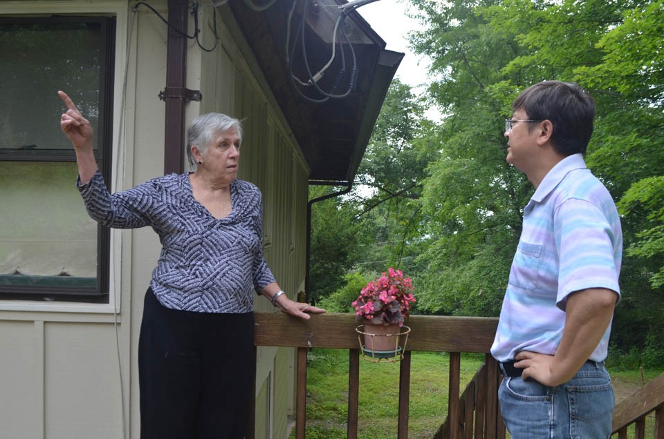 The well supplying Heaneyâs water is just downhill of her house; Yan will test it before any drilling starts, then during and after. Tests will cover dozens of substances including methane, various metals and radioactive radium. 7