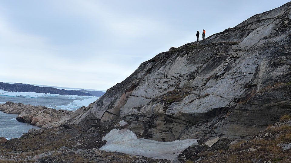 Many miles east, in coastal Greenland, glacial ice is also receding, exposing ancient rocks previously inaccessible to geologists. Recently, prospectors here have found a few modest diamond deposits, and are on the trail for more. Human activity is t 19