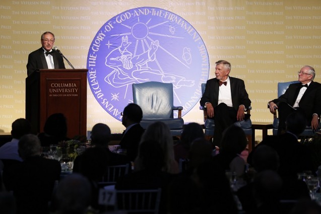 Stephen Sparks spoke after receiving the Vetlesen Prize. Photo: Michael DiVito