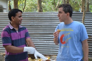 Brian Mailloux, an environmental scientist from Barnard College, and scientist Edwin Gnanaprakasam from the University of Manchester in England are trying to understand how bacteria release arsenic from sediments into groundwater.