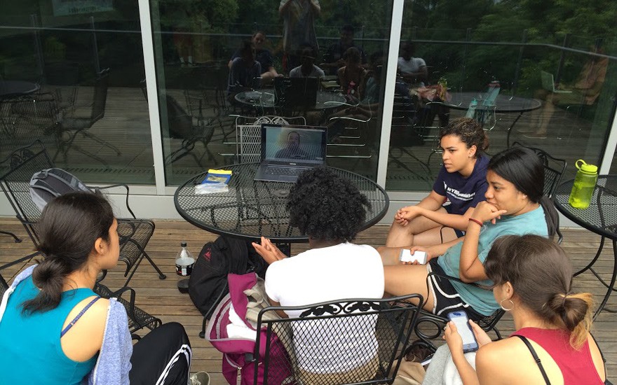The habitat restoration team started by studying other wetlands restoration projects. They Skyped with David Decker of the Audubon Society to learn what has worked at Constitution Marsh in Garrison, N.Y., and to get ideas for employing similar strate SSRFP 2015 Research