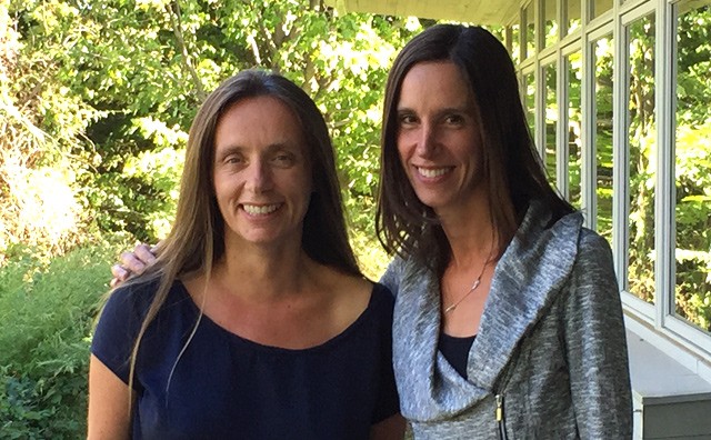 Gisela Winckler (left) and Natalie Boelman (right), winners of Lamont-Doherty Earth Observatory's 2015 Excellence in Mentoring Award.