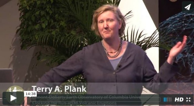 Terry Plank spoke about “clocking the run-up to volcanic eruptions” in this video from August 2014.