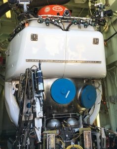 Scientists can experience the sea floor up close in the human-operated vehicle Alvin. Photo: Bridgit Boulahanis
