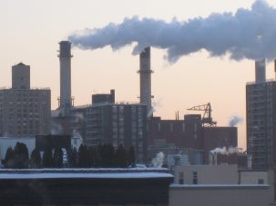 Con Ed smokestacks in NYC Photo: Salim Virji