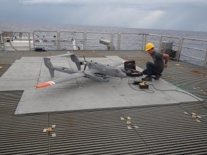 Zappa's engineer preparing the Broadband Longwave/Shortwave Radiation payload