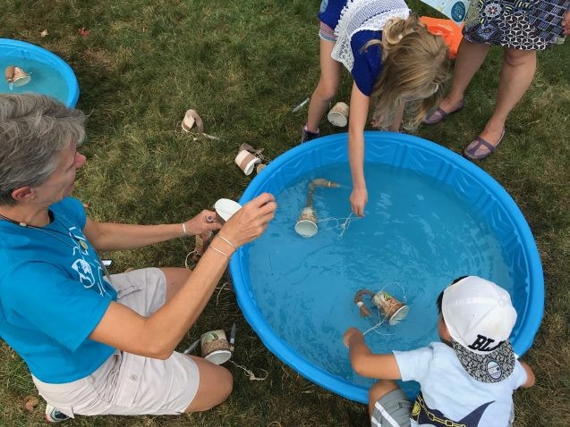 kids playing in pool