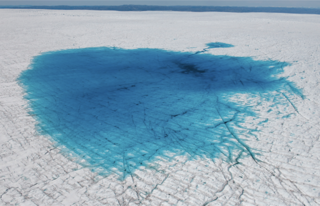 summer meltwater in Greenland