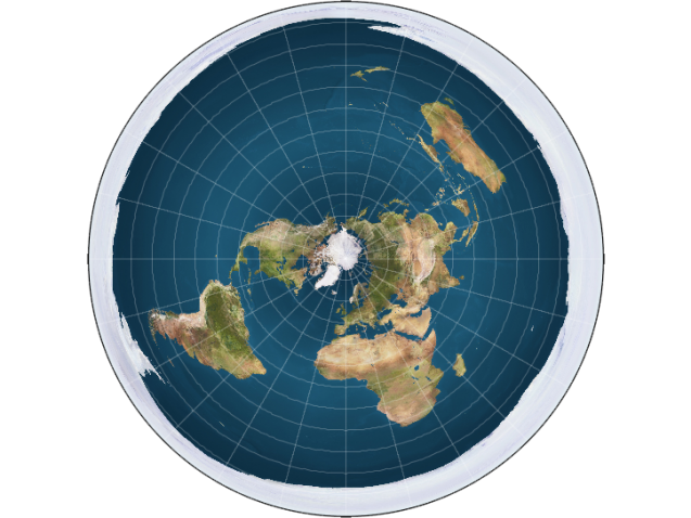 map of flat earth
