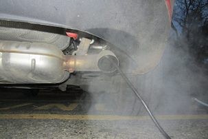 smoke from car exhaust
