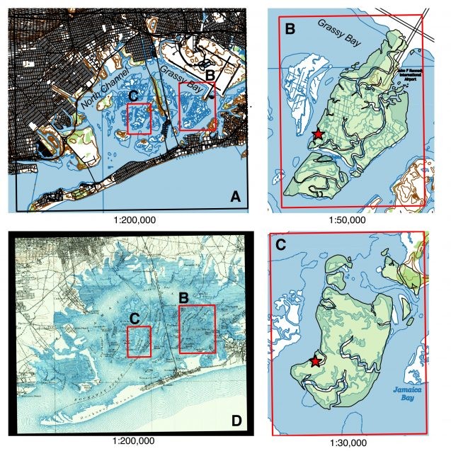 maps of jamaica bay marshes