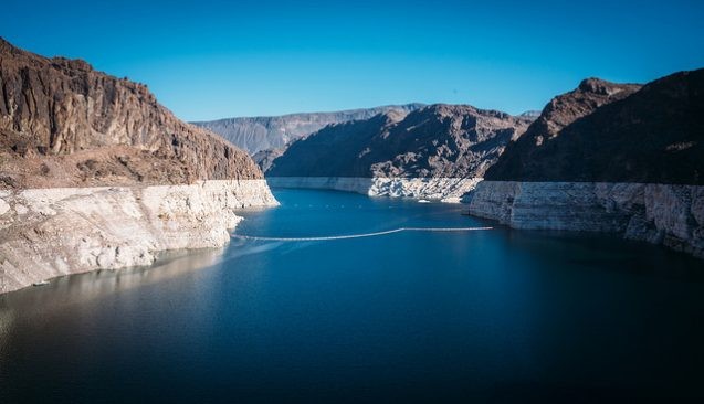megadrought is causing lake mead's water levels to fall