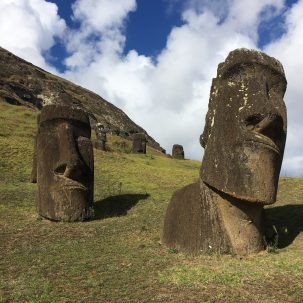 moai statue on Easter Island