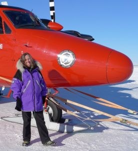 Bell Robin in Antarctica with plane 276x303.jpg