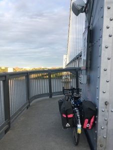 bike on bridge
