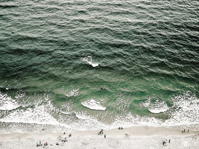 beach and ocean waves