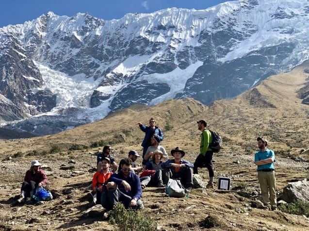 A group of graduate students visit the Humantay glacier in Peru during a <a href="https://baroryan.github.io/teaching.html">geology field trip</a>. Photo: Bar Oryan 01_small - Bar Oryan