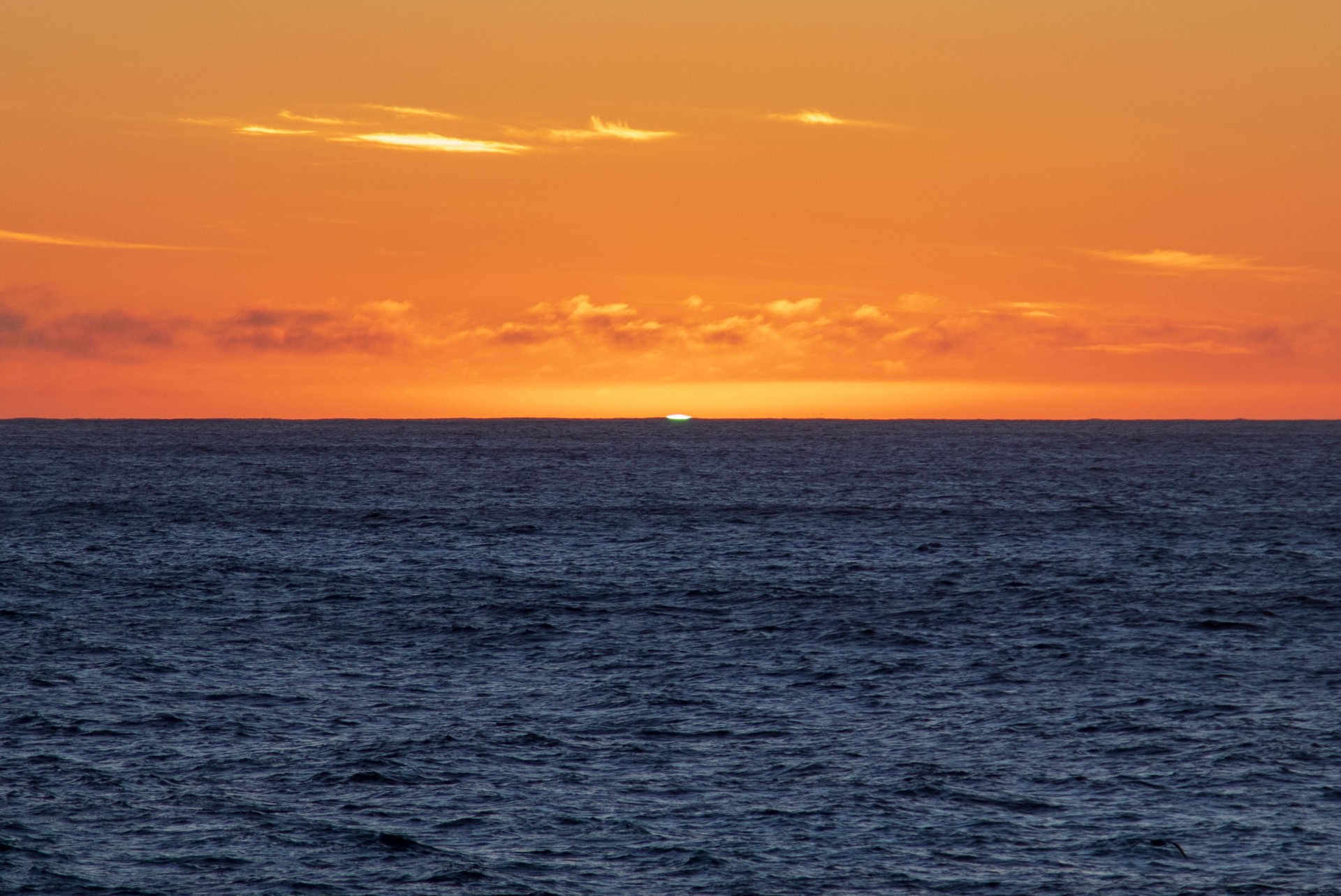 Sunrise over the Southern Ocean during International Ocean Discovery Program Expedition 383, which <a href="https://blogs.ei.columbia.edu/features/ocean-of-extremes/">studied the dynamics of the Antarctic Circumpolar Current</a>. Photo: Gisela Winckler Winckler_Sunrise_over_Southern_Ocean - Gisela Winckler