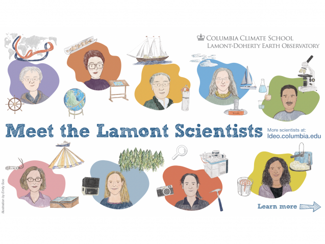 illustrations of lamont scientists